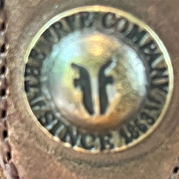 Frye Melissa Button Brown Leather Boots Size 8.5 Style 77168 Extended Calf - Picture 8 of 16